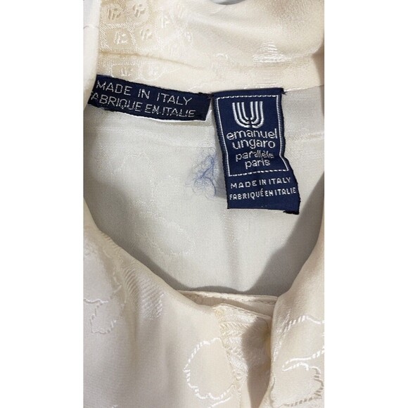 Emanuel Ungaro Top. 6 Medium Silk Blouse - Picture 6 of 6